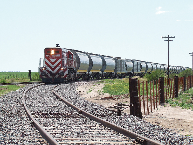 Tren cerealero argentina