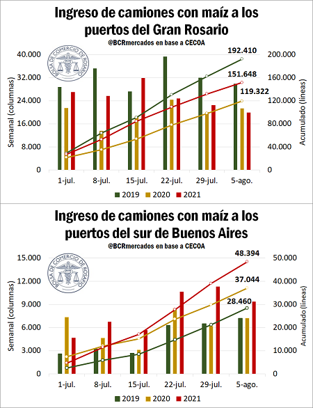 grafico camines rosario bahia blanca