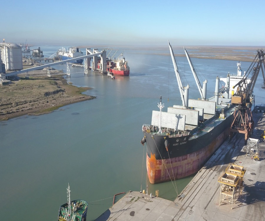 Cifras récord para el maíz en Bahía Blanca por la bajante del Paraná