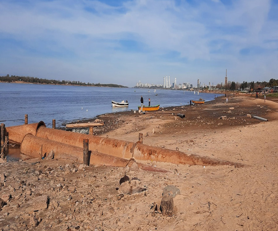 El río Paraná inferior puede alcanzar su nivel más bajo a mediados de la primavera