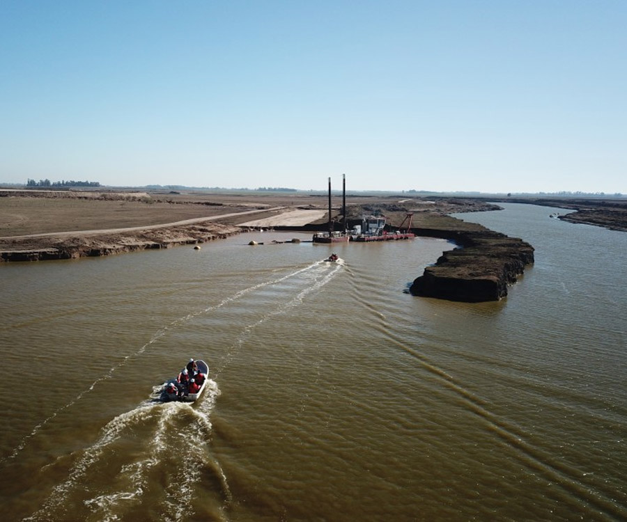 Río Salado: la megaobra de dragado que busca recuperar 8,5 millones de hectáreas