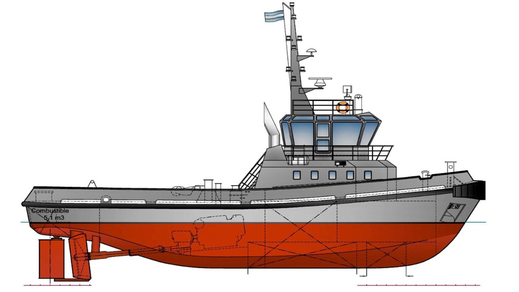 Así serán los 12 remolcadores que Tandanor construirá para la Armada