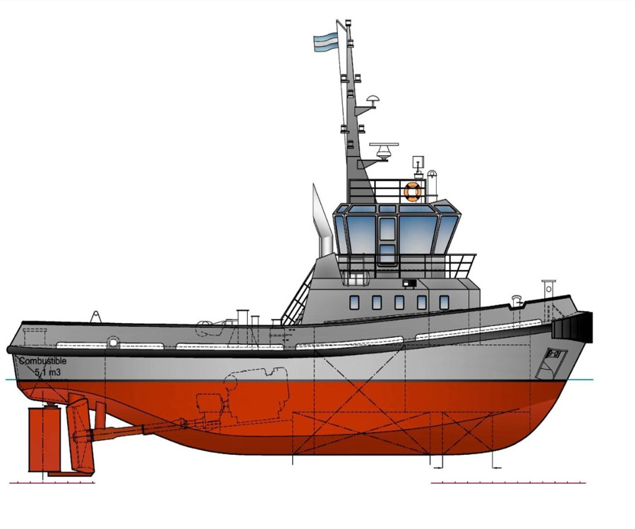 Así serán los 12 remolcadores que Tandanor construirá para la Armada