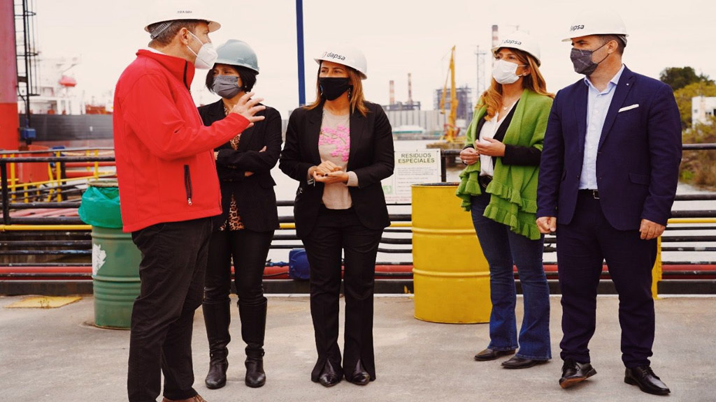 El secretario de Energía supervisó el avance de obras en el puerto de Dock Sud