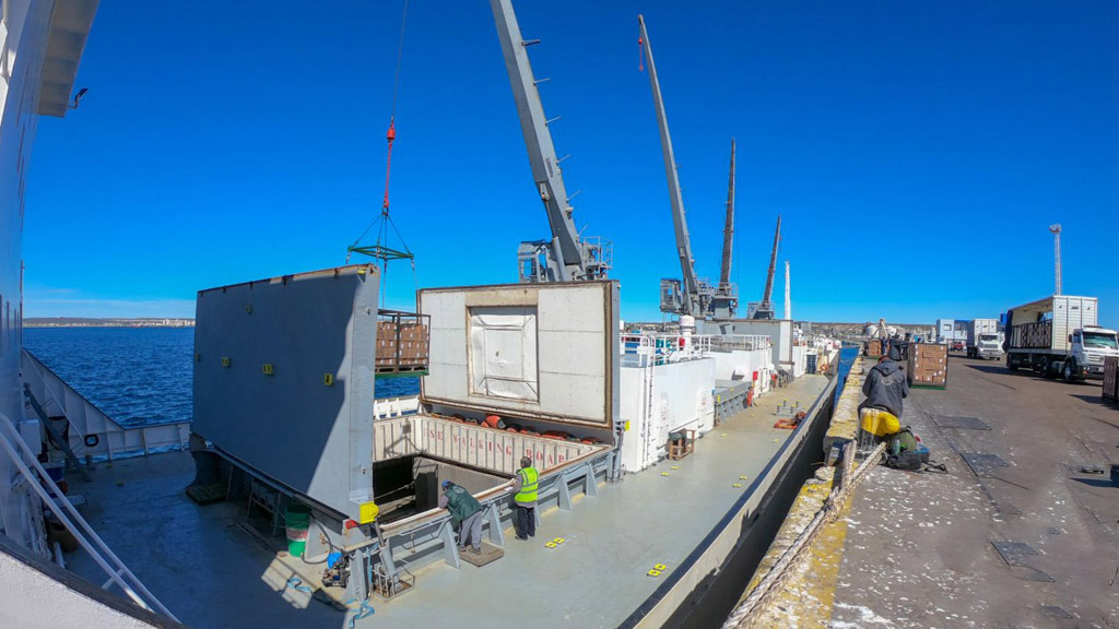 Al igual que Mar del Plata y Deseado, Puerto Madryn también volvió a operar con un reefer