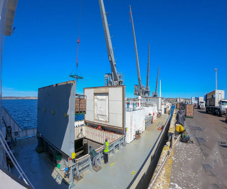 Al igual que Mar del Plata y Deseado, Puerto Madryn también volvió a operar con un reefer