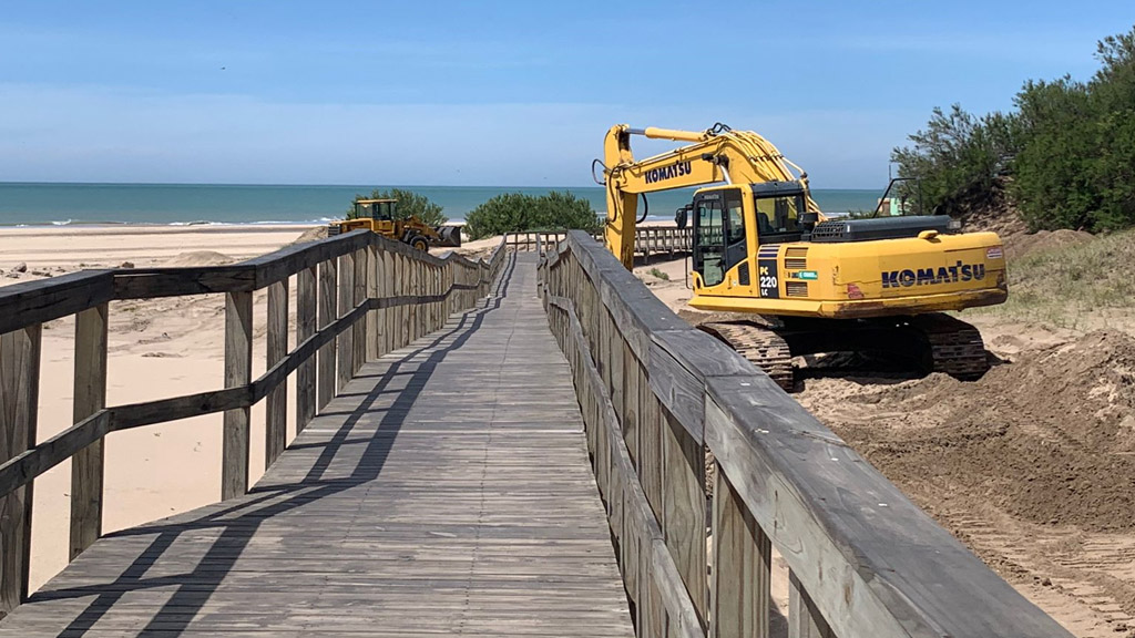 Mar del Plata: continúan las mejoras en la pasarela peatonal del puerto