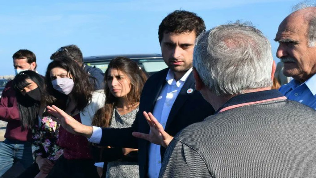 Lucero y Alvaro recorrieron puerto Quequén y se reunieron con la comunidad portuaria