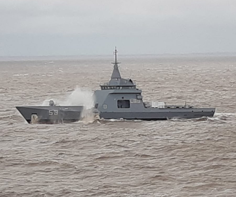 Ya navega por aguas nacionales el patrullero oceánico ARA Almirante Storni