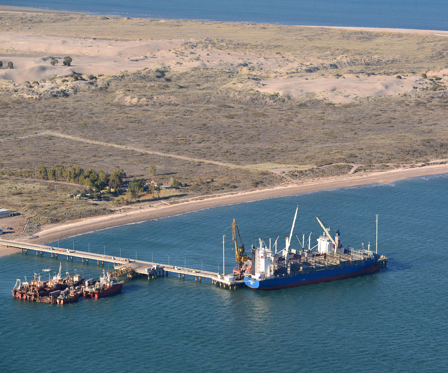 Carreras dijo que la fruta ya no alcanza para mantener vivo el puerto de San Antonio Este