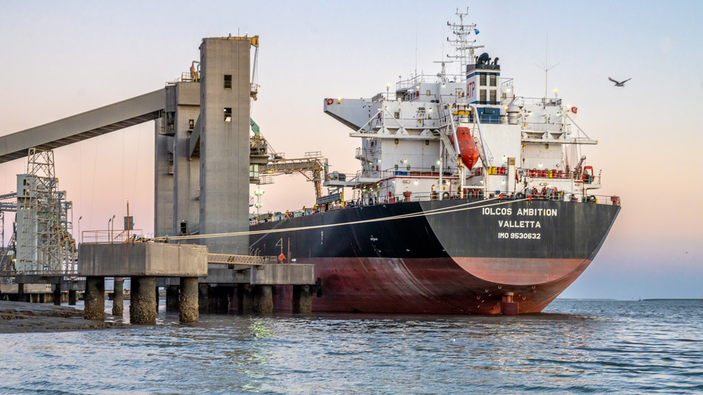 Sigue la descarga de cereal en el puerto de Bahía Blanca para cerrar un año récord