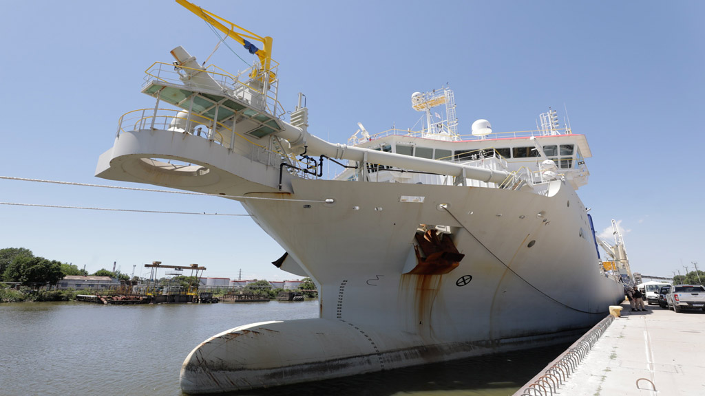 En fotos: así es la draga que trabajará en el puerto de Dock Sud