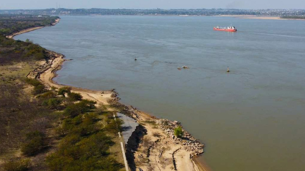 En los últimos 10 días el río Paraná bajó más de medio metro en Santa Fe