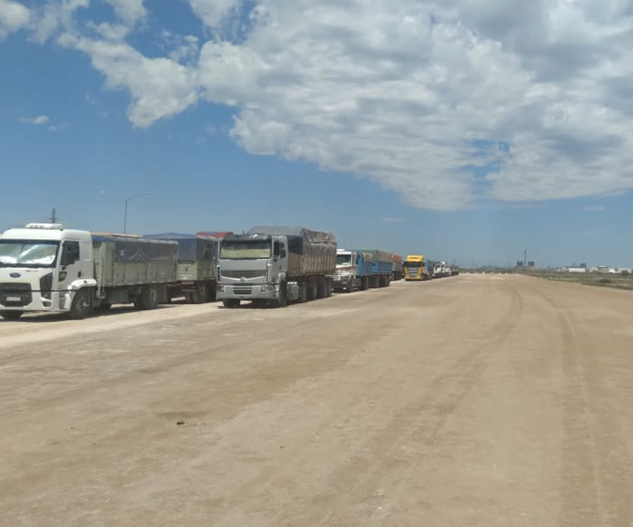 Importantes mejoras en la playa de camiones bahiense ubicada en El Triángulo