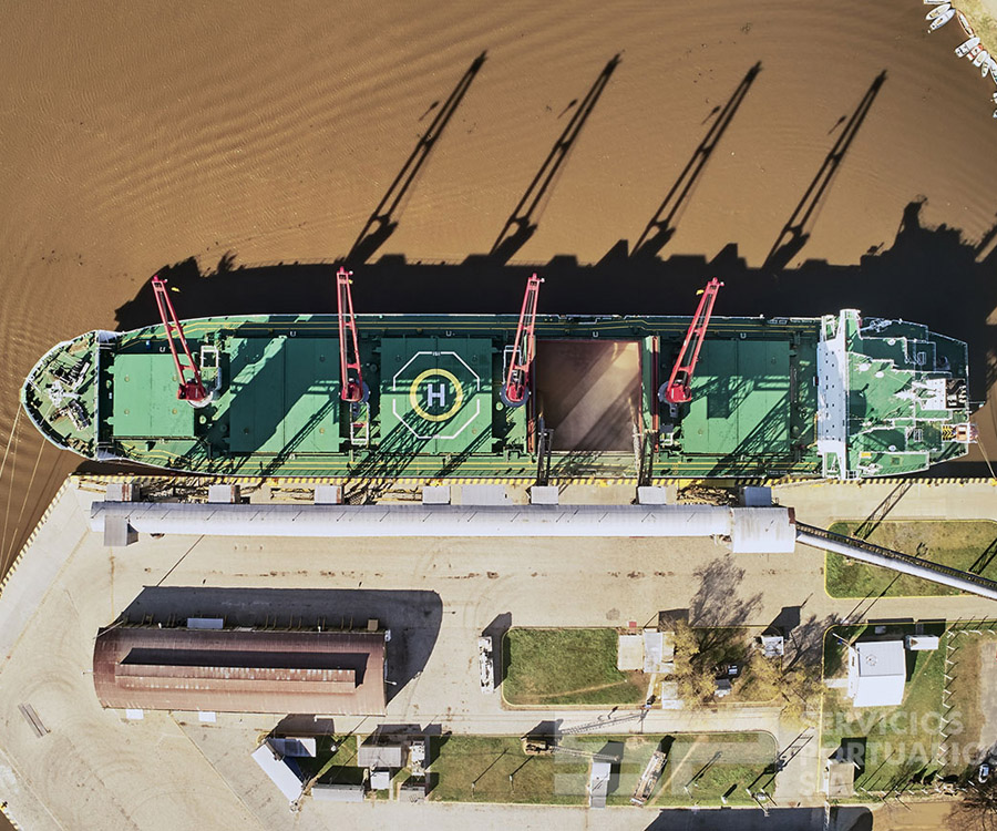 Exportación de carinata y canola desde el puerto de San Pedro