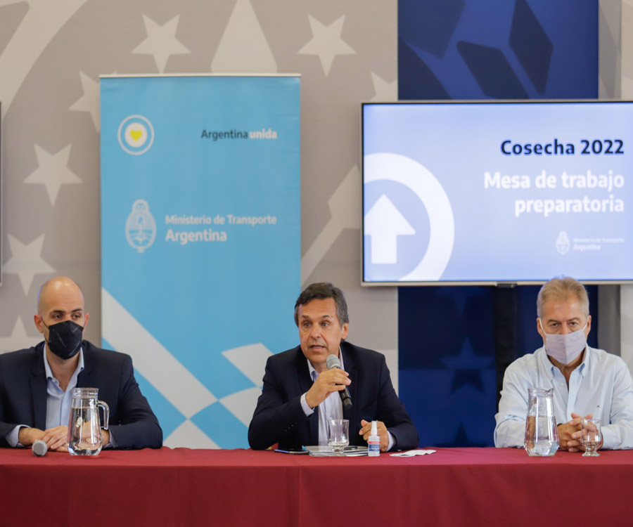 Reuniones del ministerio de Transporte en Santa Fe por el movimiento de la cosecha 2022