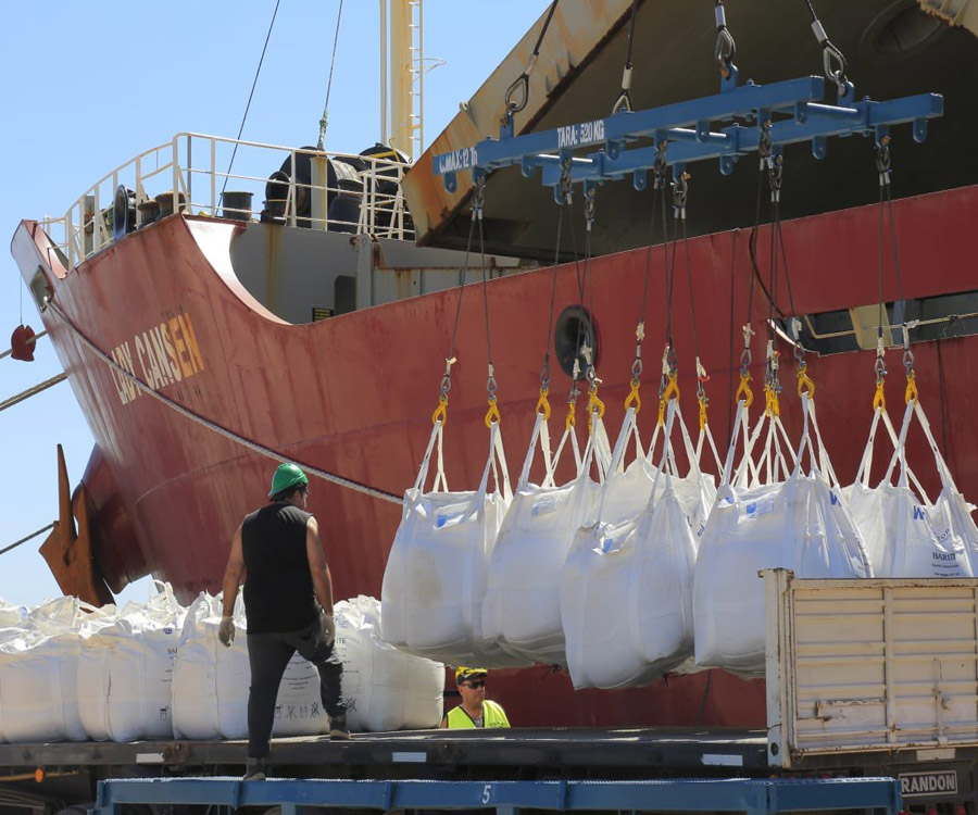 Crece la descarga de un insumo clave para Vaca Muerta en el puerto de Bahía Blanca