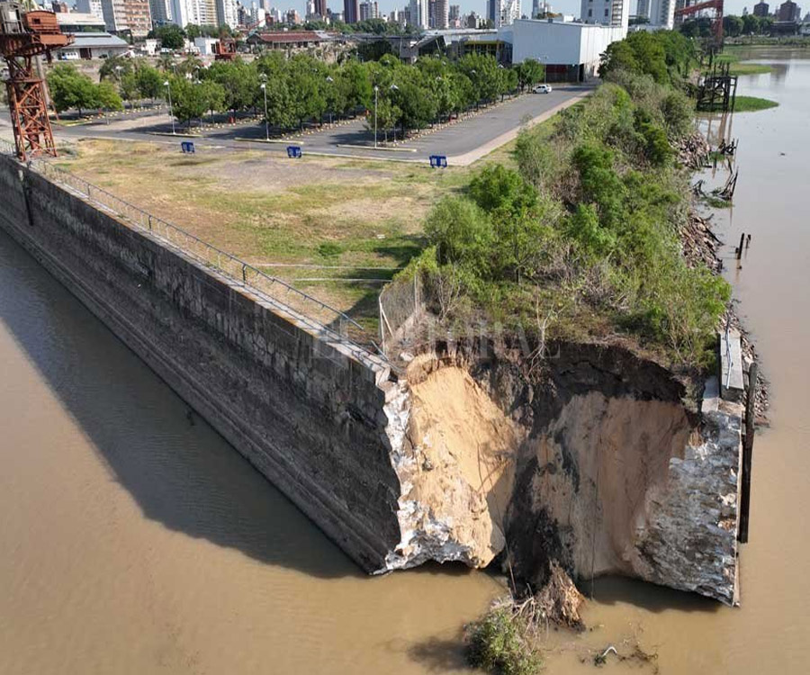 Puerto de Santa Fe: aseguran que el riesgo de nuevos derrumbes es mínimo