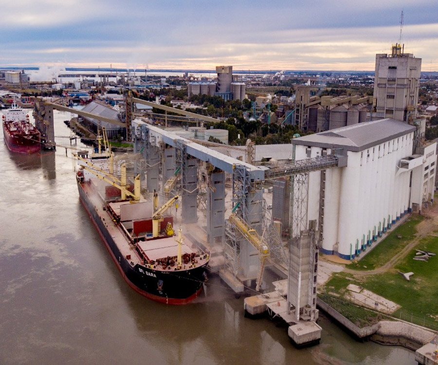 Una terminal bahiense se ubicó en el podio de las que más granos embarcaron en 2021