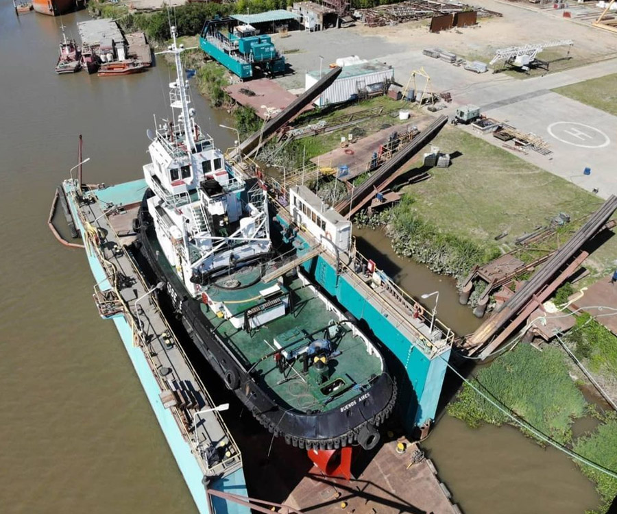 Documento por la industria naval, el canal Magdalena, la marina mercante y el offshore