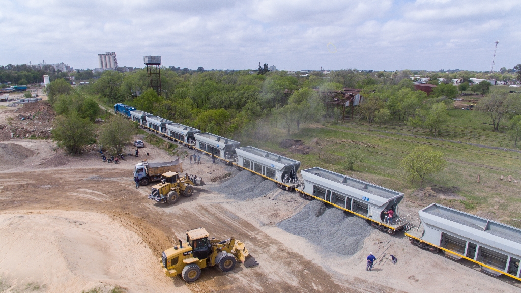 El transporte de áridos por ferrocarril, en franco crecimiento