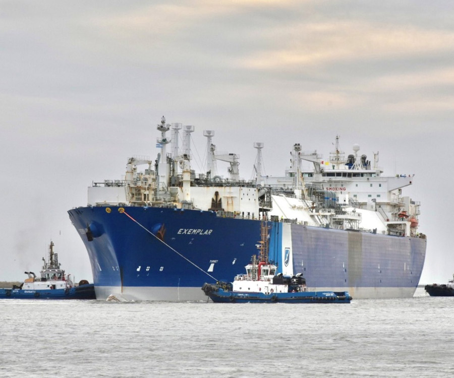 Ya navega rumbo al puerto de Bahía Blanca el buque regasificador Exemplar