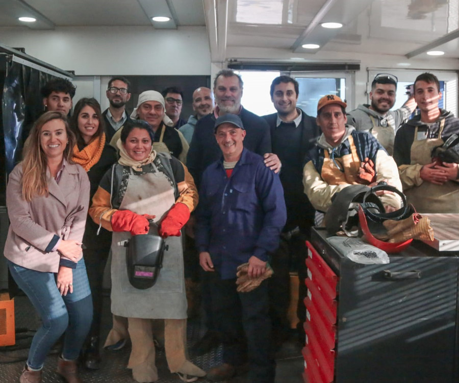 Lucero recorrió obras y destacó inversiones en el puerto de Mar del Plata