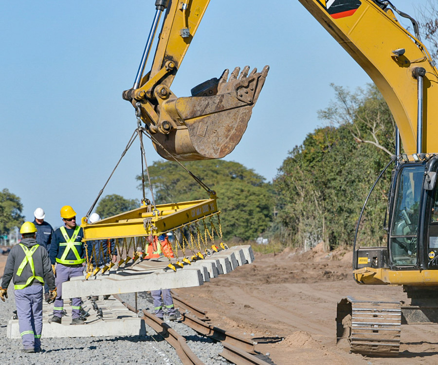 Llega al 30% de avance una obra ferroviaria clave para los puertos del Up River