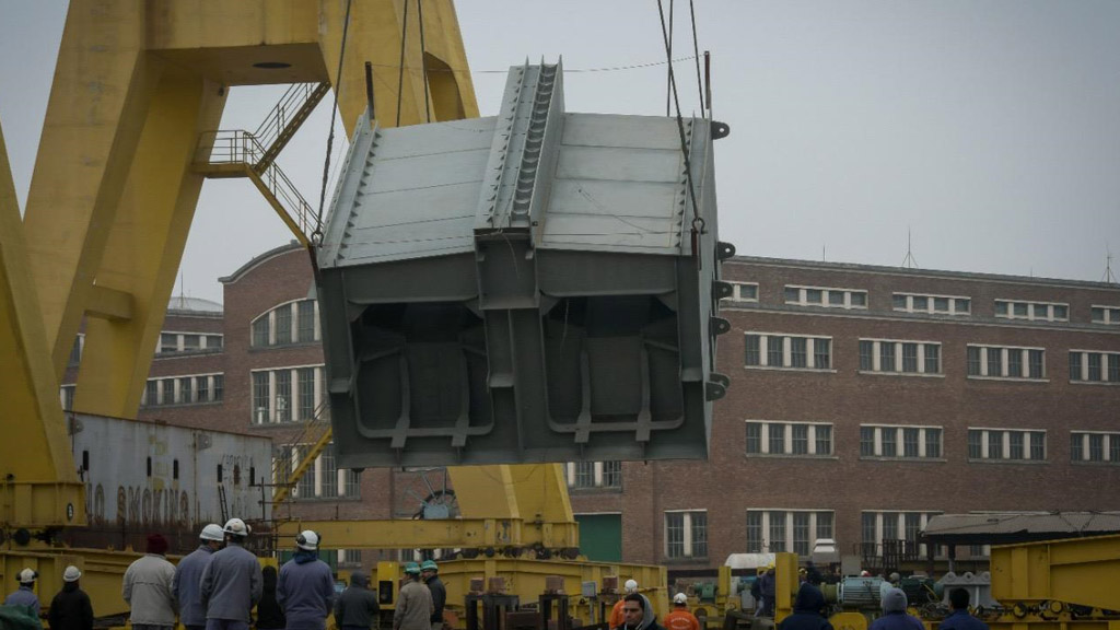 Río Santiago avanza con la construcción de una compuerta para Puerto Belgrano