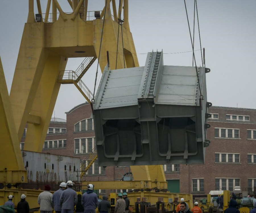 Río Santiago avanza con la construcción de una compuerta para Puerto Belgrano