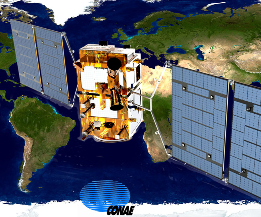 Avanza la fabricación del satélite "SABIA-MAR" en la sede del Invap, en Bariloche