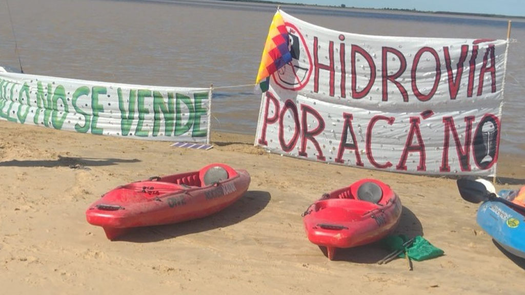 Hidrovía: amparo de ambientalistas contra las obras de dragado frente a Ramallo