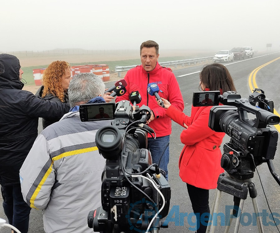 Habilitan un pequeño tramo de autopista en el corredor cerealero Rosario - Bahía Blanca