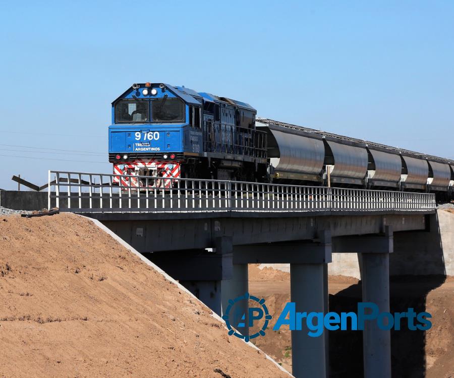 Trenes de carga: trabajan en la construcción y renovación de 28 puentes