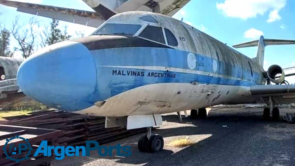 Realizan una colecta para trasladar un avión histórico de la Guerra de Malvinas