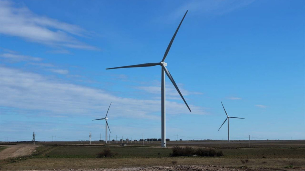 Nuevo parque de energía eólica en el sur de la Provincia de Buenos Aires