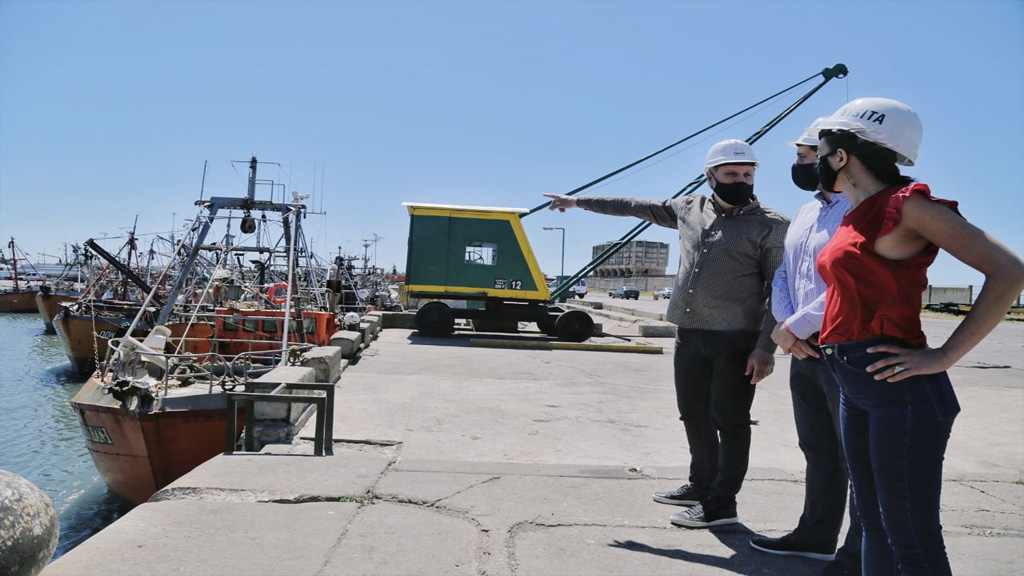 Juan Cruz Lucero y Rocío Miranda recorrieron el puerto de Mar del Plata