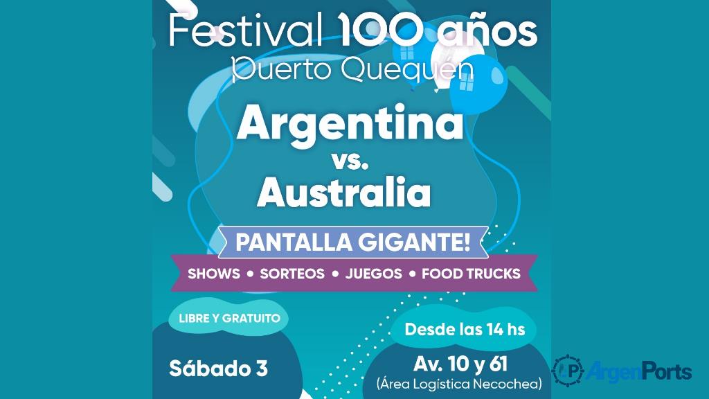 Todo listo para el Festival 100 Años de Puerto Quequén