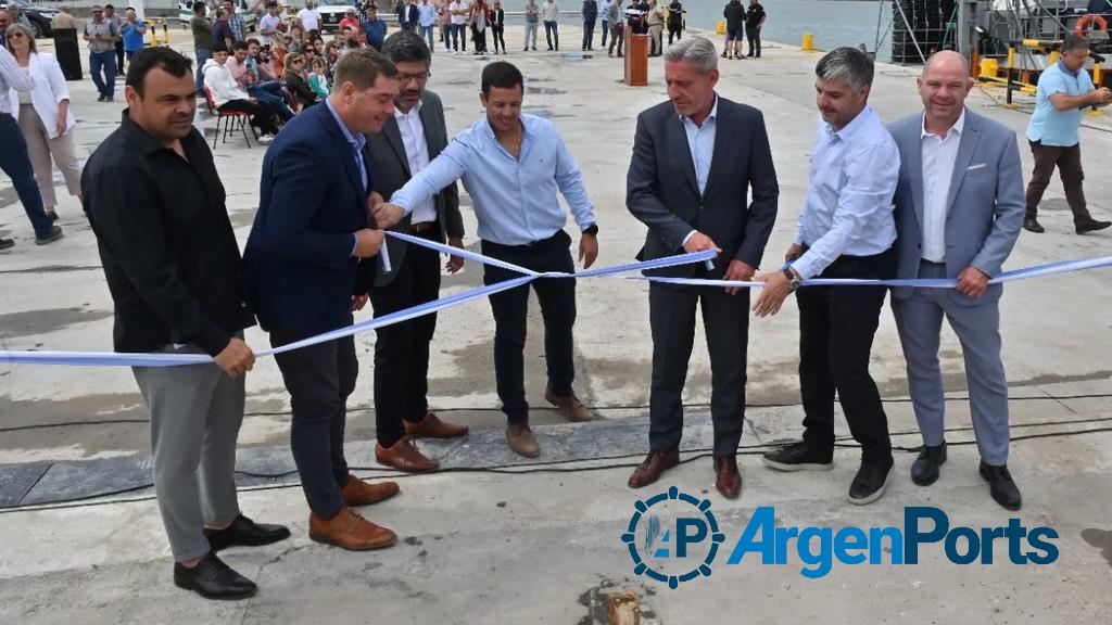 Quedó inaugurada la ampliación del muelle del puerto de Rawson