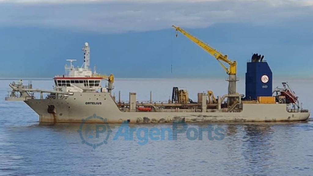 Jan de Nul finalizó el mantenimiento del canal de acceso al puerto de Bahía Blanca