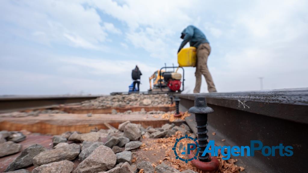 Trenes Argentinos Cargas concluyó las obras de vía en la línea San Martín