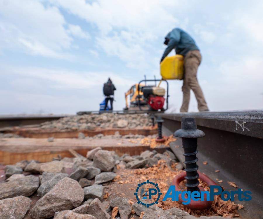 Trenes Argentinos Cargas concluyó las obras de vía en la línea San Martín