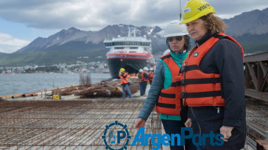 En fotos: así avanza la ampliación del puerto de Ushuaia