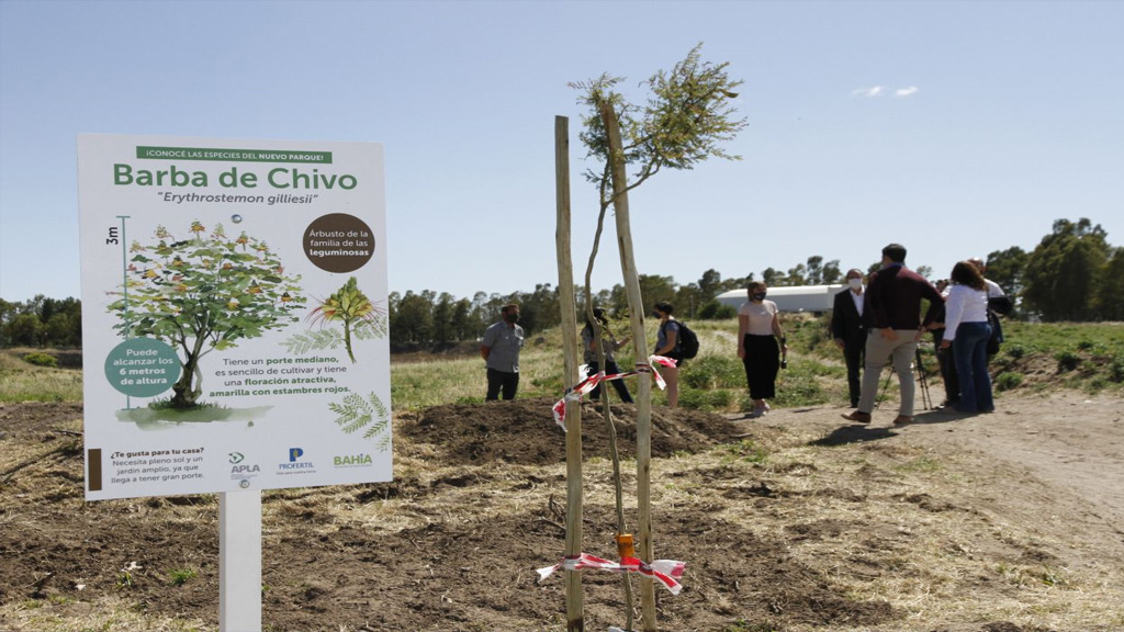 Aporte de Profertil para la concreción de un gran espacio verde de uso público en Bahía Blanca