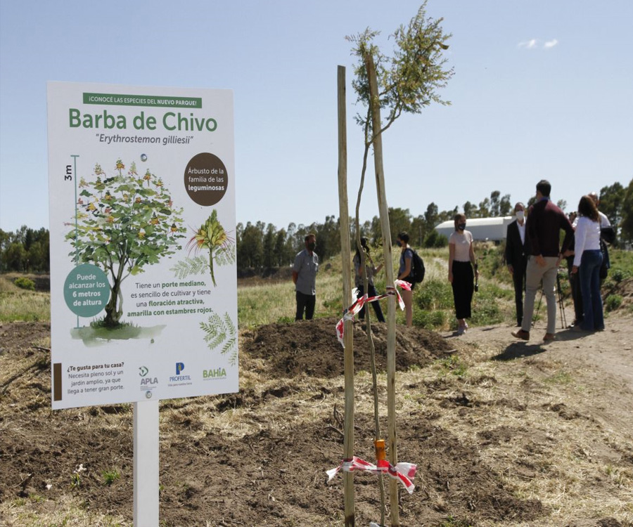 Aporte de Profertil para la concreción de un gran espacio verde de uso público en Bahía Blanca