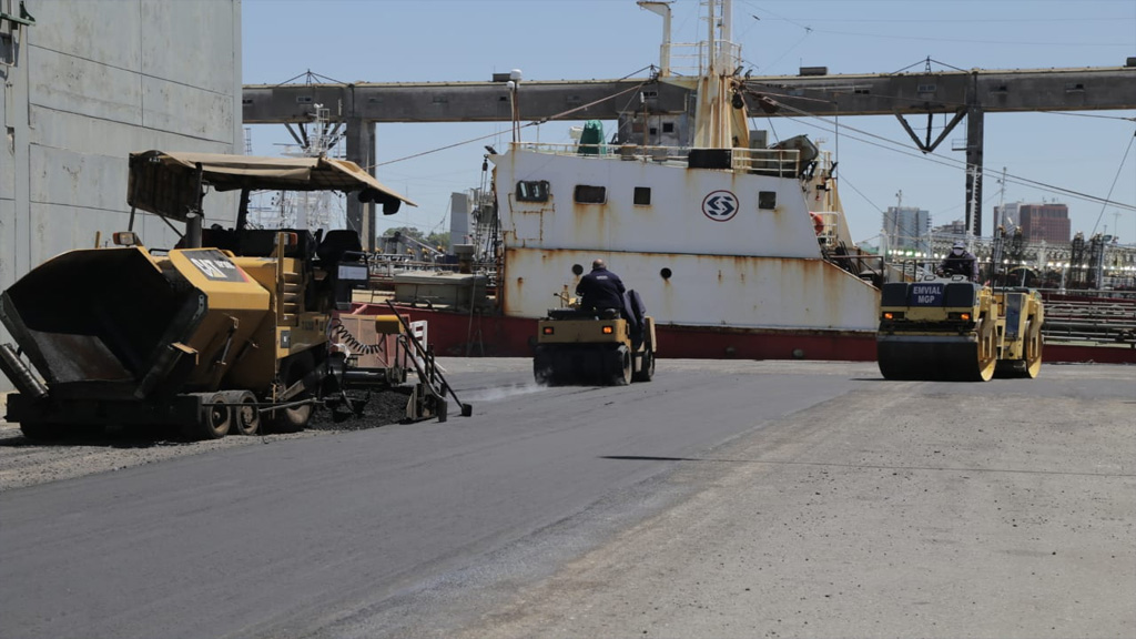 En fotos: mejoras en calles interiores y corredor vial del puerto de Mar del Plata