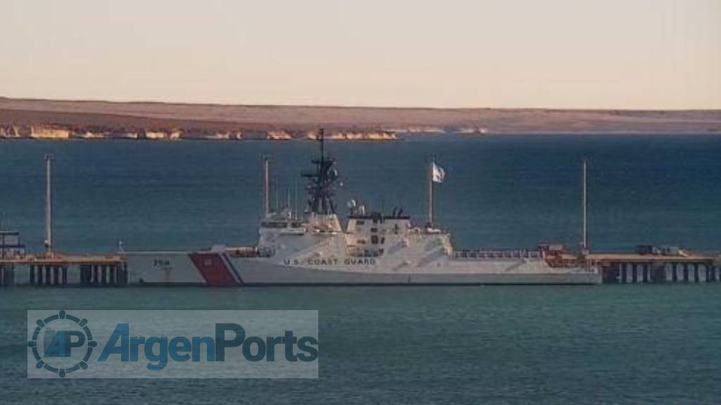 Amarró en Puerto Madryn el guardacostas estadounidense Stone