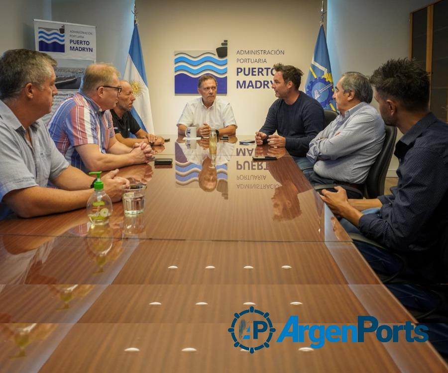 Puerto Madryn: representantes de Maersk se reunieron con autoridades portuarias