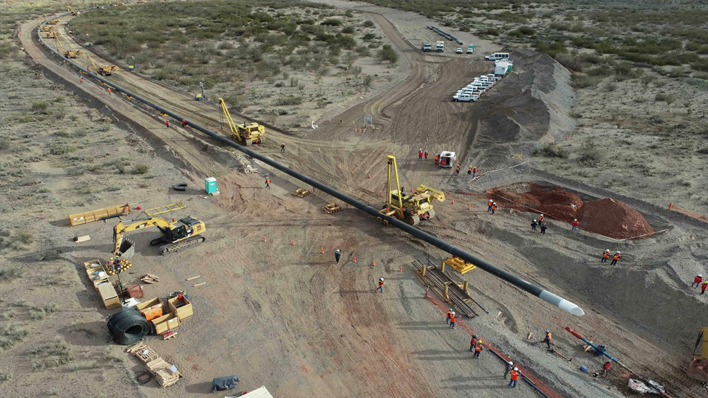 Compañía Mega finalizó un gasoducto clave entre  Tratayén y Loma La Lata