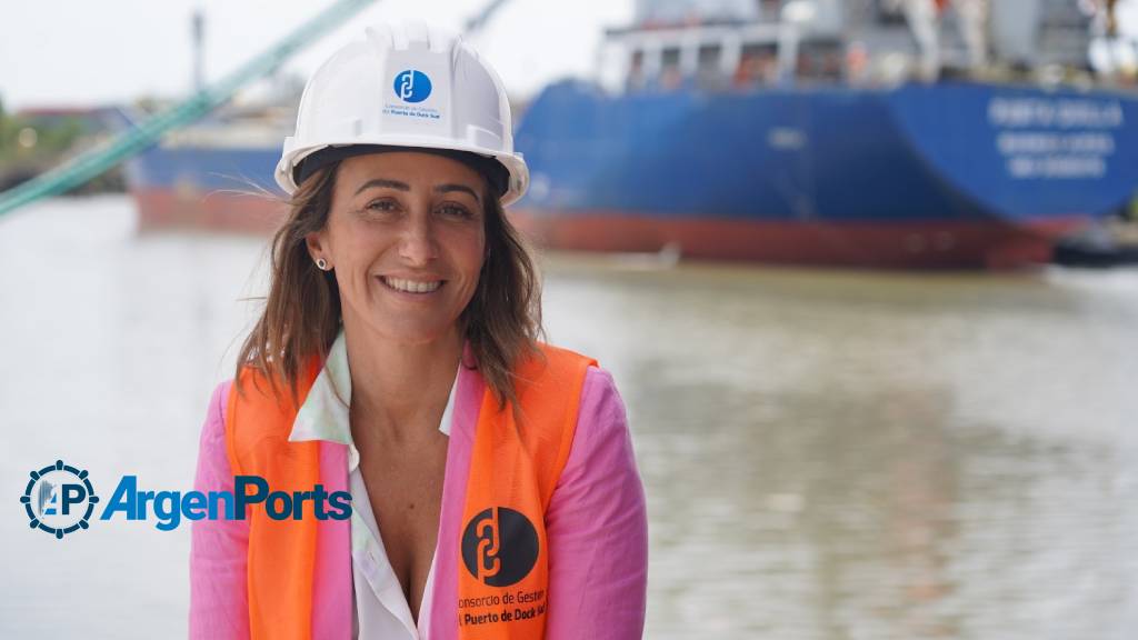 Carla Monrabal cumple tres años como presidenta del Puerto Dock Sud